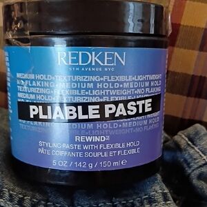 Redken Pliable Paste with Black and Blue Label